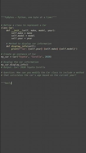 object representation #python #showcase