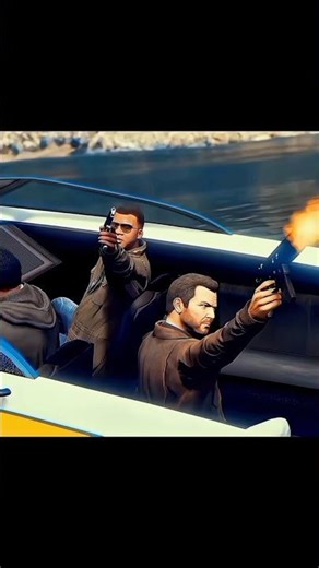 Michael Franklin And Trevor Vs Police Army 💀 | 2026 New Shorts | #gta #shorts