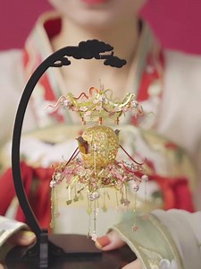 Piececool Metal 3D Puzzles for Adults, Early Spring - Chinese Lantern 3D Metal Model Building DIY Craft Kits Creative Home Decor. Best Gifts, 129Pcs