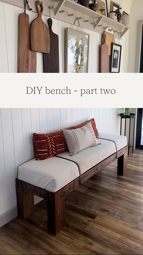 47K views · 811 reactions | Easiest way ever to add an upholstered top to a bench. Even easier to keep clean with @cryptonfabric . (AD) Save this post to your DIY folders and head to @joann_stores to pick up this fabric! #handmadewithJOANN #diybench #diybuild #diningroomfurniture | The Doer and The Dreamer | Facebook