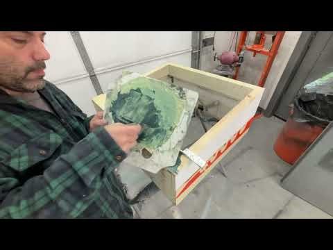 Fixing a broken pinball head and touching up the paint work