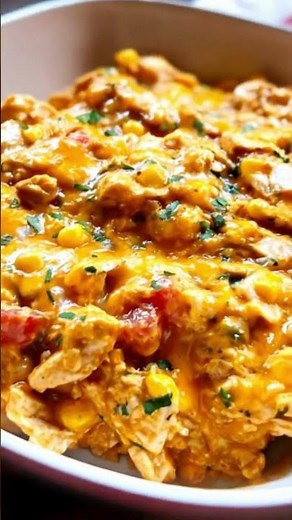 Easy Fiesta Chicken Casserole (The Perfect Taco Night Casserole!)