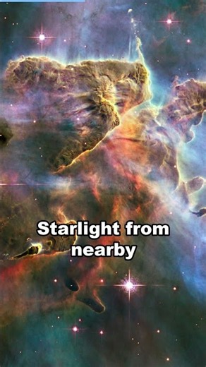 Inside the Carina Nebula: Cosmic Cliffs and Mystic Mountain #Shorts
