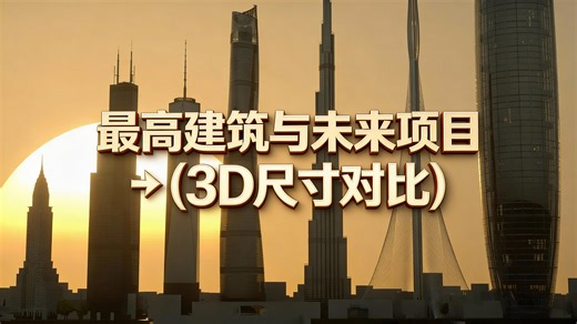 [中配]最高建筑与未来项目 ► (3D尺寸对比) - MetaBallStudios