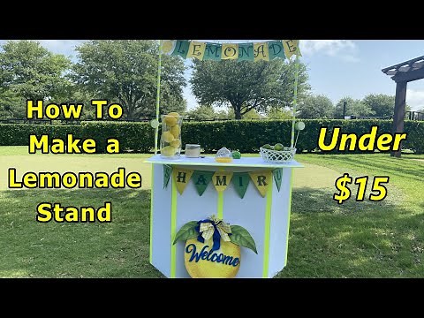 How to make a Lemonade Stand | DIY Lemonade Stand | Easy Lemonade Stand | Shamiru's World