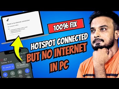 How to FIX Hotspot Connected But NO Internet in PC/laptop (100%working) 2023