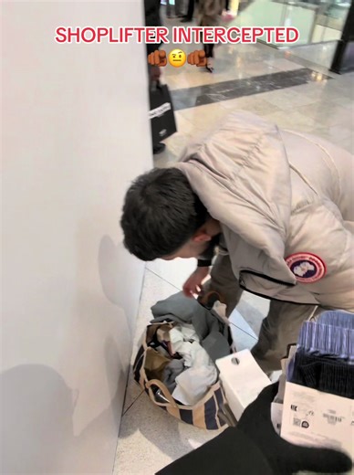 Shoplifter Intercepted by Security