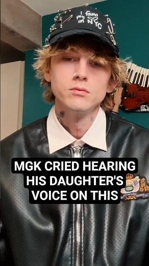 mgk cried to this phone call recording with his daughter Casie. The cutest father daughter duo ❤️