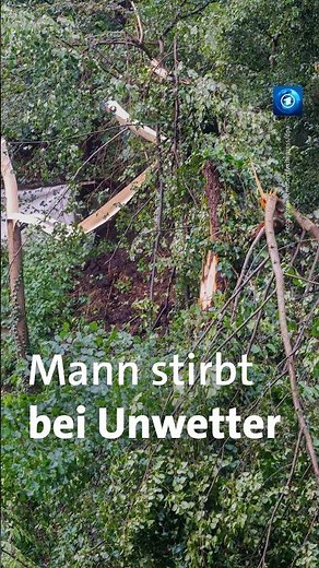 Ein Toter durch Unwetter in Sachsen #sachsen #unwetter #tagesschau #nachrichten