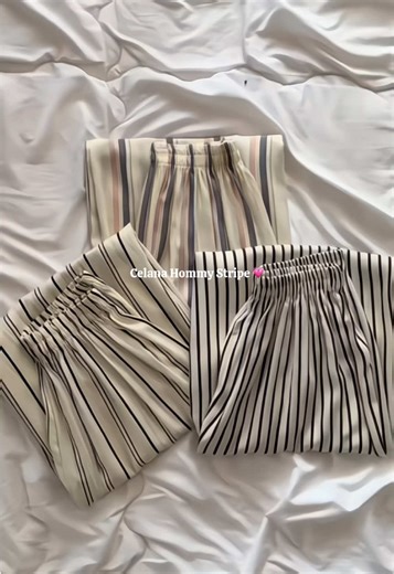 Celana Stripe motif gemes” 🥰✨ #celana #celanamurah #celanastripe #outfitideas #fyp