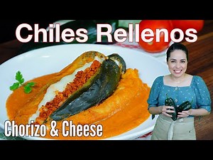 How to make CHILES RELLENOS recipe | Authentic Mexican Food | Villa Cocina