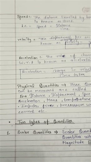 class 9 physics chapter 1 notes