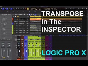 HOW TO TRANSPOSE in the inspector : LOGIC PRO X : SINGLE FUNCTIONS