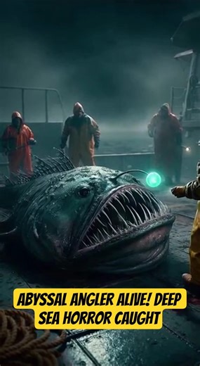 Abyssal Angler ALIVE! Deep Sea Horror Caught