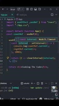 React Interview Q14: useRef and setInterval. Guess the Output #reactinterviewquestions #reacthooks