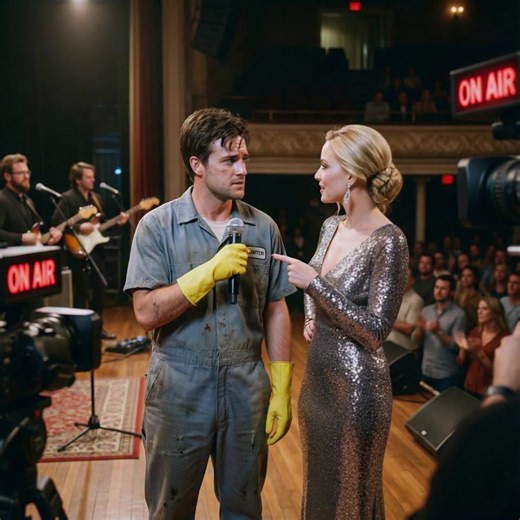 Famous Singer Drags Janitor on Stage to Humiliate Him Live! But He Hits the Impossible Note She Never Could...//...The silence inside the historic Ryman Auditorium was heavy, the kind of silence that usually precedes a disaster. Five hundred well-dressed guests sat frozen in their velvet seats, their eyes darting between the center stage and the shadows of the wings. Above them, the red "ON AIR" tally light burned like an unblinking eye, broadcasting this moment to two million viewers watching l