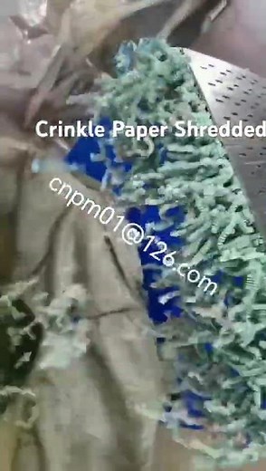 Crinkle Paper shredded Machine make both crinkle and straight paper strips