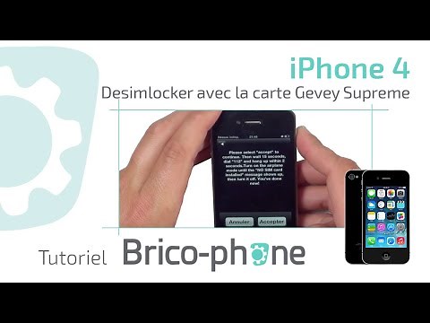 Tutoriel iPhone 4 : Desimlocker avec la carte GEVEY SUPREME