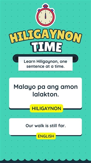 Learn Hiligaynon, one sentence at a time.