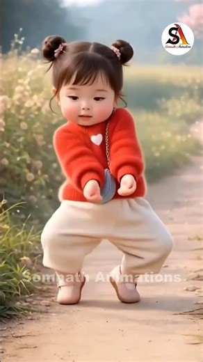 Cute Ai baby dance - FA9LA Flipperachi | Somnath Animations #shorts #babydance #fa9la