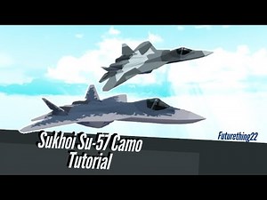 Sukhoi Su-57 Camo Tutorial V2 (Digital and Splinter camo) (Roblox Build a Boat for Treasure)
