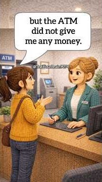 How to Report ATM Problem in English#atm #money #bank #english #learnenglish #shortsfeed #shorts #yt