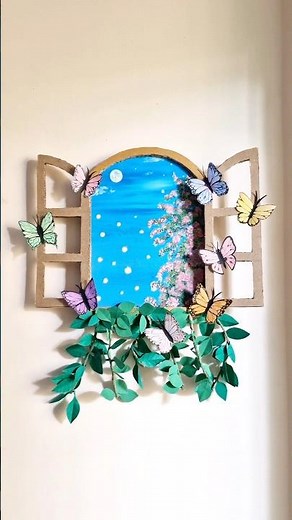 Aesthetic Room Decor DIY ✨️ #diy #roomdecor #aesthetic #walldecor #homedecor #shorts #fyp