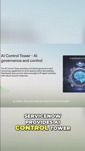 ServiceNow AI control tower | AI Assist | Gen AI | Virtual Agent #servicenow #aiagents #csm #itsm
