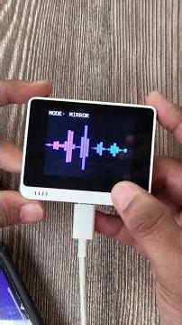 Day 1 firmware for the Wio Terminal. Audio spectrum visualizer. #esp32 #electronics #iot #robotics