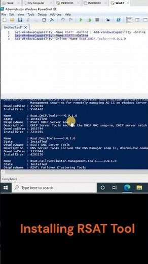 Installing RSAT Tool #techvideo #windowsserver