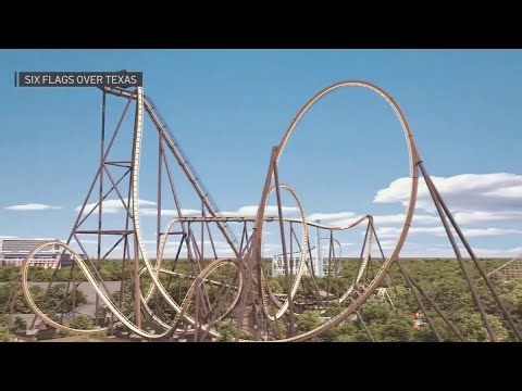 Six Flags Over Texas building the tallest, fastest, longest giga dive coaster in the world. | NBCDFW