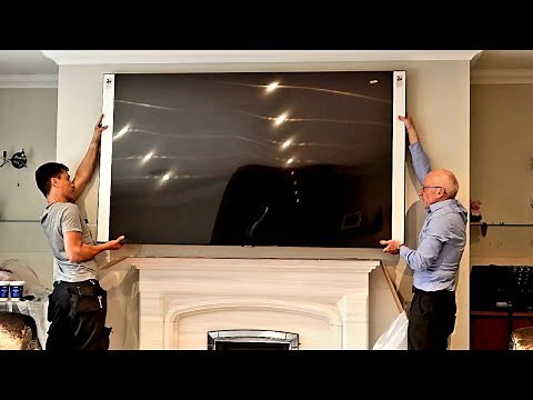 85" Samsung Q95T Unboxing and Wall Mount, Giant 4K HDR QLED TV