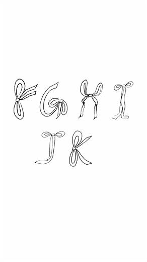 Fun Drawing Tutorial for Creating Bows and Fonts