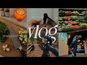 6am day in my life 🌱 slow morning routine, 10k steps, grocery shop, clean fridge + restock, cooking