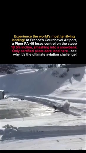 The Most Dangerous Airport Landing Gone Wrong | Courchevel #aviation