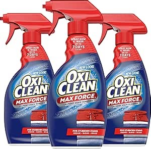 Amazon.com: OxiClean Max Force Laundry Stain Remover Spray, Newborn & Baby Essentials, Stain Treater, 12 fl oz, 3-Pack : Everything Else