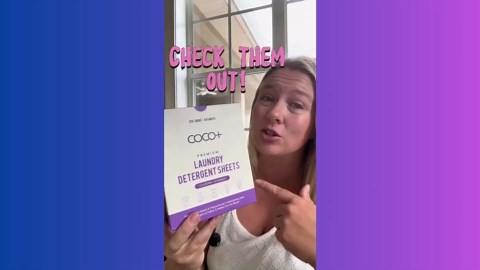 COCO+ Laundry Detergent Sheets - Nano-Concentrated with Enzymes, Hypoallergenic & Plant-Based - Deep Clean, Safe for Sensitive Skin - (120 Loads 60 Sheets) - Fragrance Free