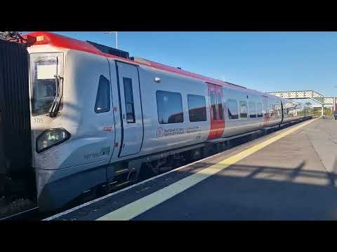 TfW Class 197 (197105) Departing Pembrey and Burry Port