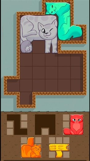 Puzzle Cats but I Only Use One Paw 🐾 #shorts #funny #challenge