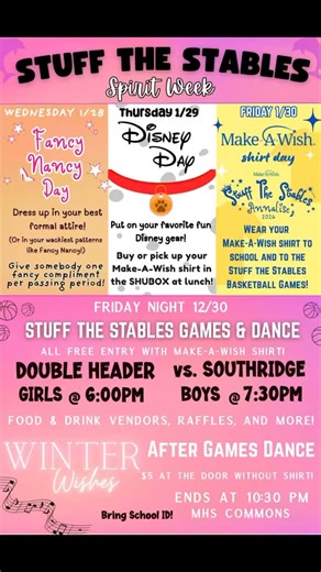 It’s Stuff the Stables Spirit Week! Show out and support Annalise and the Fender Family! | Mountainside High School