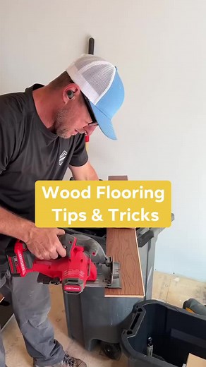 Wood flooring tips & tricks #reels #shorts #woodfloring #paneling #diy #homerenovation #building | Perkins Builder Brothers