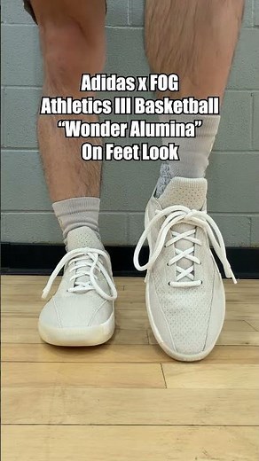 Adidas x Fear of God Athletics 3 Basketball "Wonder Alumina" On Feet Look