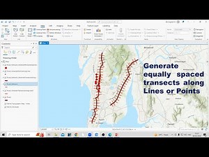 Generate equally spaced transects along Lines or points in ArcGIS Pro