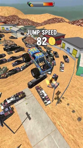 Truck Ram Jumping 😲😈 #shorts