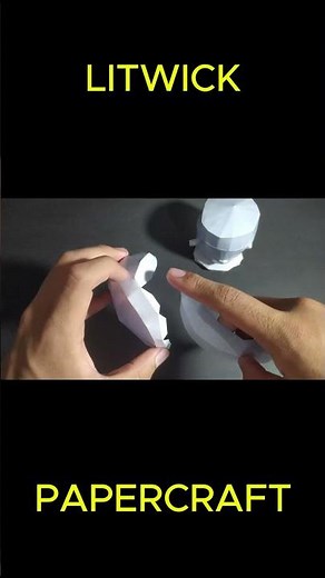 TUTORIAL de como hacer un LITWICK de PAPERCRAFT #pokemon #art #pokemongo #anime #tutorial #diy
