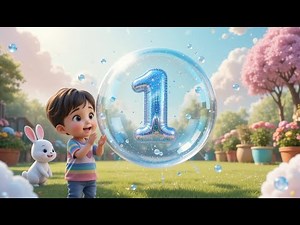 Bubble Pop Numbers | Fun Bubble Counting Song for Kids | Learn Numbers 1 to 10 with Popping Bubbles