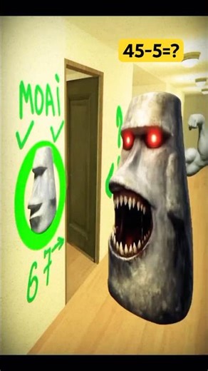 ONLY 1% CAN FIND THE REAL MOAI! 🗿💀 #shorts