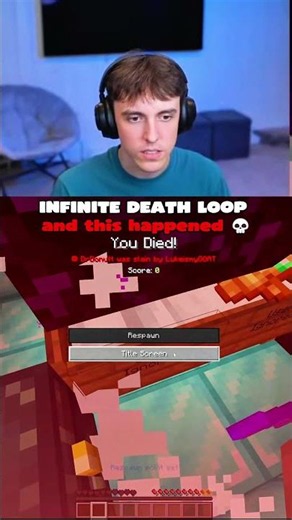 DrDonut got stuck in an INFINITE death loop and this happened😭 #minecraft #shorts
