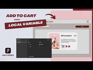 Create Interactive Add to Cart Button | Using Local Variables | Figma Tutorials.