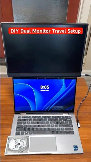Lightweight Dual Monitor Travel Setup you can Build From Amazon